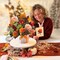 Freshcut Paper Pop Up Cards, Paper Flower Bouquet 3D Popup Greeting Cards with Note Card & Envelope, Birthday Card, Anniversary Card, Get Well Gifts for Women, 12" Pumpkin Spice
